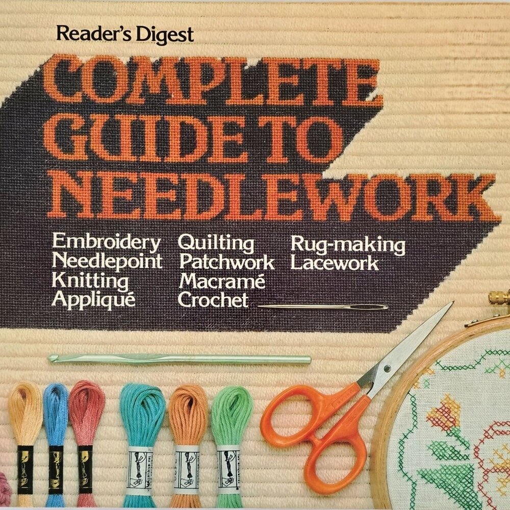 Readers Digest Complete Guide To Needlework Hardcover Book Embroidery Knitting Q